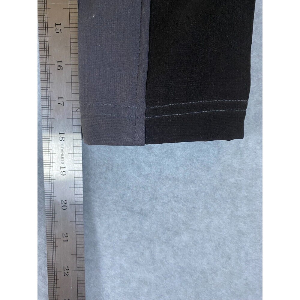 Minus Zero Jacket Women's M Black‎ Gray Fleece Lined Stretch Mock Neck Full Zip - Picture 11 of 11